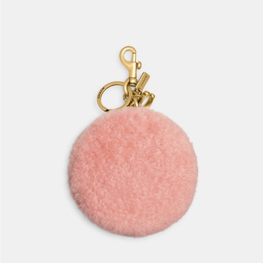 Last one! New COACH - Coin Case CO226 Pink ShearingLeather Women